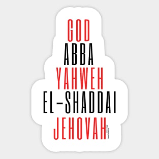 Names of God Sticker